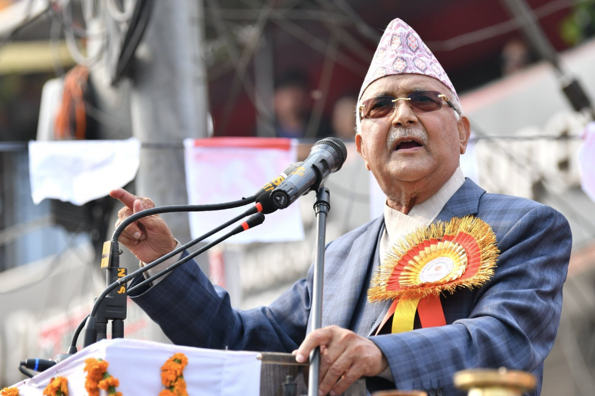 कांग्रेसको घोषणापत्र पागलहरूको प्रलाप मात्र हो : केपी ओली